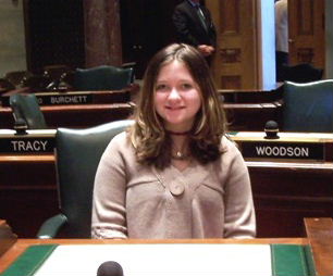 This is my hero Haley who after losing two dogs, created the Antifreeze Bill in Senate
