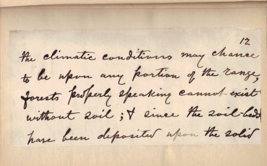Muir's handwriting from manuscript edition