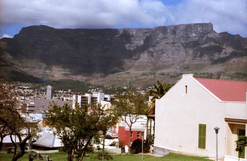 Table Mountain from Die Bo-Kaap in Cape Town. Photo Tony McGregor