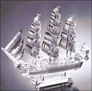 Example of crystal ship