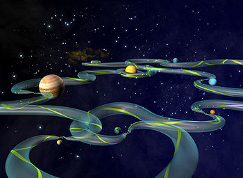 One of the latest ways of getting around the solar system is via the space super-highway as it has been dubbed.