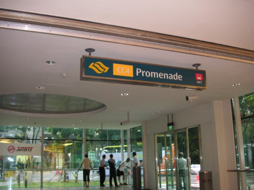 The Promenade MRT station, part of the Circle Line.