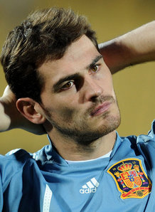Inker Casillas is the 28 year old goalkeeper for the Spanish team and is recognised as the best goalkeeper in Europe.