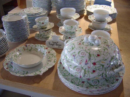 A wide variety of Porcelain is produced in Limoges. This is from the Royal Limoges.