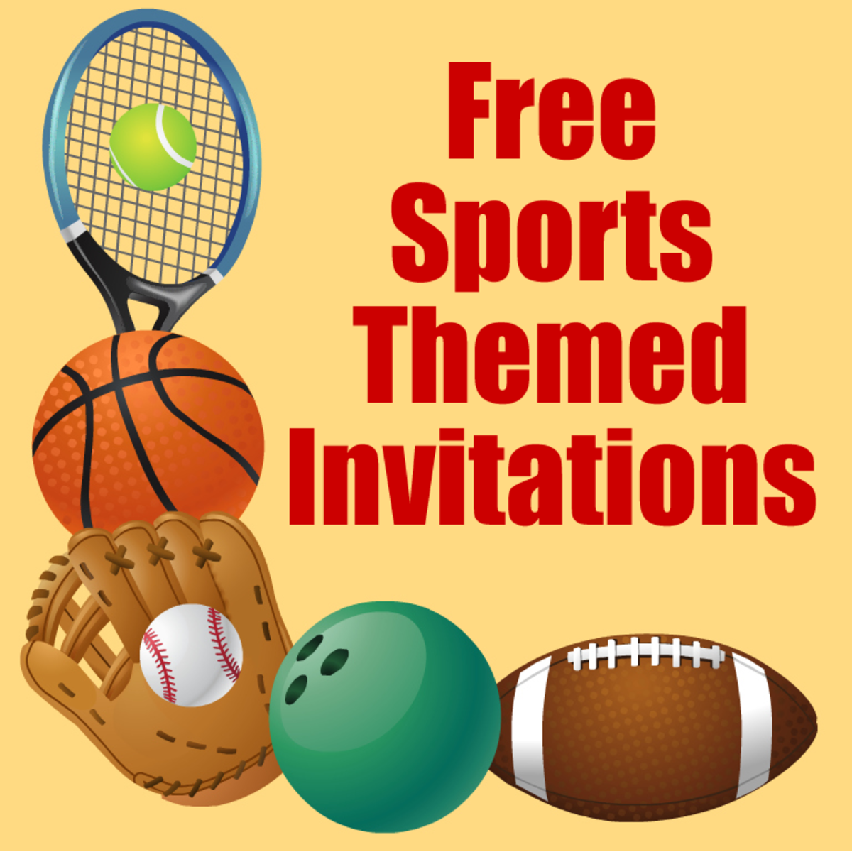Free Printable Sports Themed Birthday Invitations