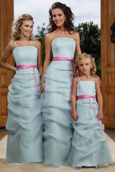 Bridesmaid Dresses:Raylia Bridesmaid Dresses 8469L, 8469LJB and 8468FL These beautiful floor length gowns feature a strapless neckline (detachable straps included). Gowns feature gentle ruching on skirt and optional alternate trim color. Standard (84