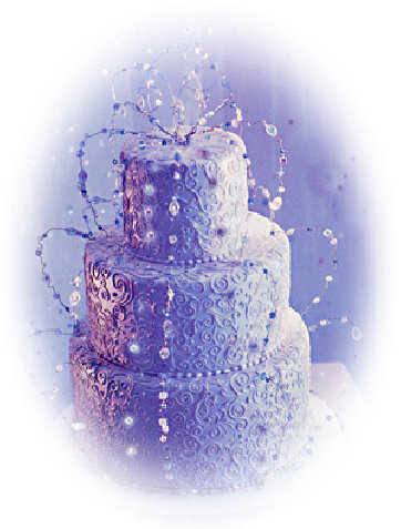 Wedding Cake Ideas: 3 tiered stacked wedding cake