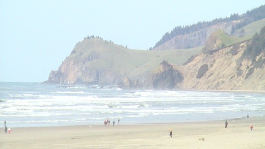 On our walk from Lincoln City Chinook Winds Casino to Northern rock face