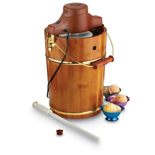 Electric ice cream churns are super easy to use!