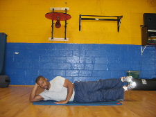 lying oblique raises.