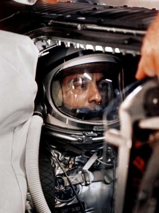 Alan Shepard in Freedom 7 before launch. Photo courtesy of NASA.