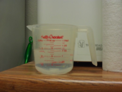 The recipe calls for 1 1/3 cups of water.