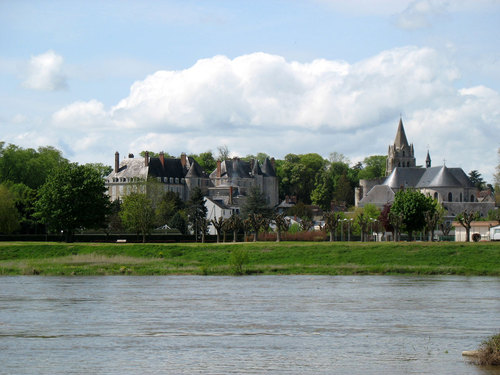 View of town from river
