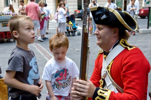 Young folks enjoy the festivities in Boston
