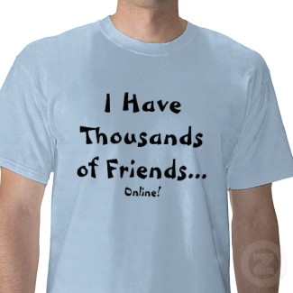 With all my social networks, it added up to thousands. This is a Sandyspider t-shirt on Zazzle.