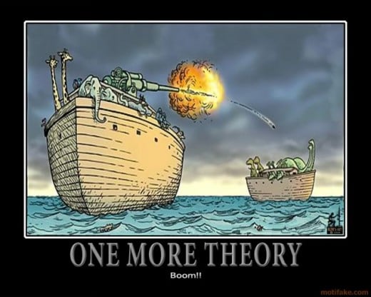 There are many theories as to how the dinosaurs became extinct.
