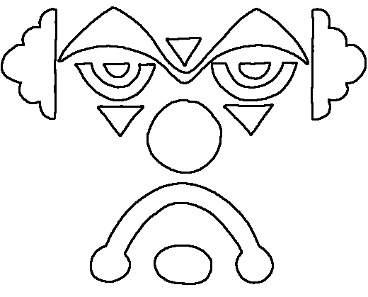 Circus Clown Kids Coloring Pages Free Colouring Pictures to Print - Scary Clown