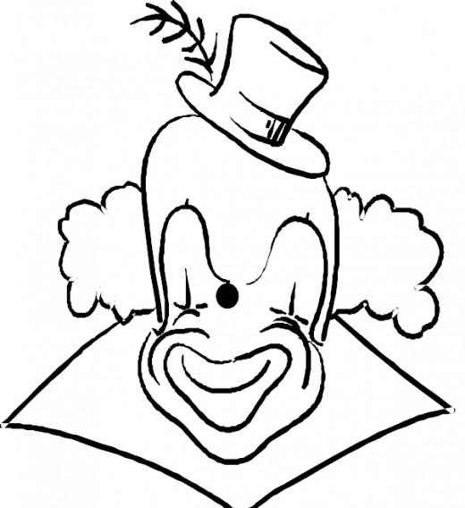 Circus Clown Kids Coloring Pages Free Colouring Pictures to Print - Caricature Clown
