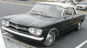 The "Early Model" Corvair. Leaking oil is implied.