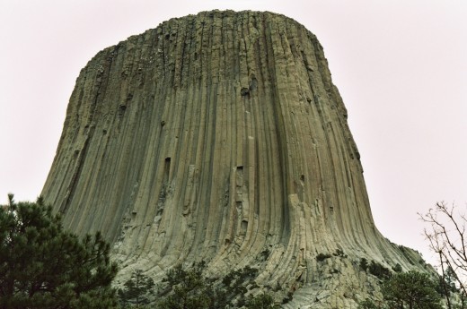 DEVILS TOWER NEAR SUNDANCE WYOMING