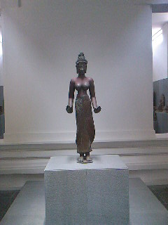 The statue of the Bodhisatva equivalent to Quan Yin (or Goddess of Mercy) in China.