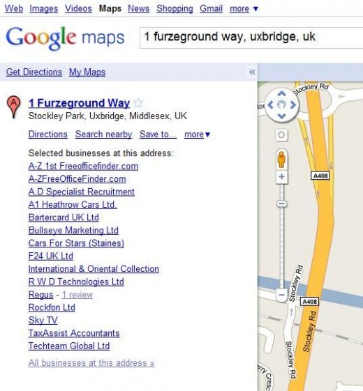 How many business are in this building, exact same address, yet no room number or whatever? 