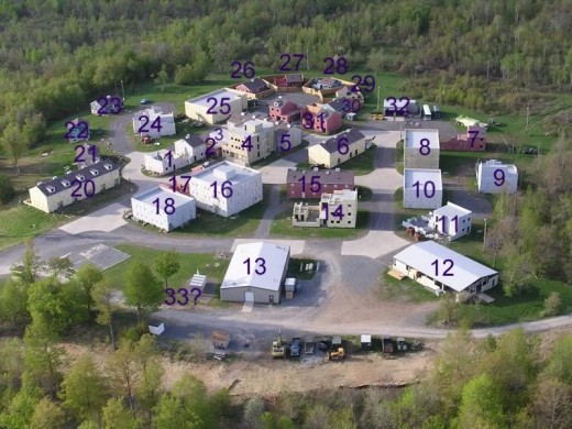 Operation Pine Plains is held in the North East US and involves intense CQB action. Check out the number of houses in this CQB Facility!