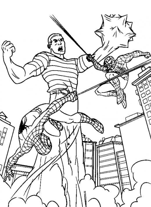 Spider-Man Shattered Dimensions Kids Coloring Pages Free Colouring Pictures 