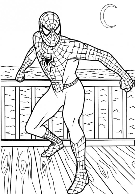 Spider-Man Shattered Dimensions Kids Coloring Pages Free Colouring Pictures 