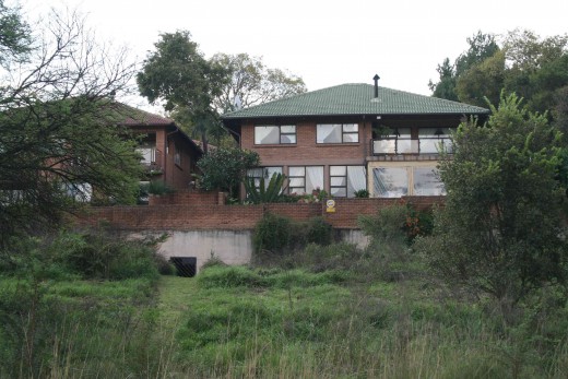 A suburban house overlooking the park. I think I would like to live there!