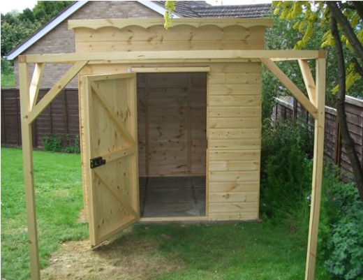 wooden storage sheds -- buy a kit or build it yourself