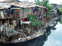 Slum area in Jakarta, Indonesia wikipedia.com