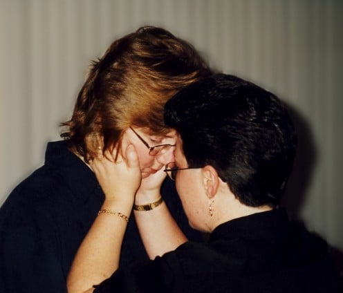 A quiet moment is captured at our ceremony.    copyright 1996