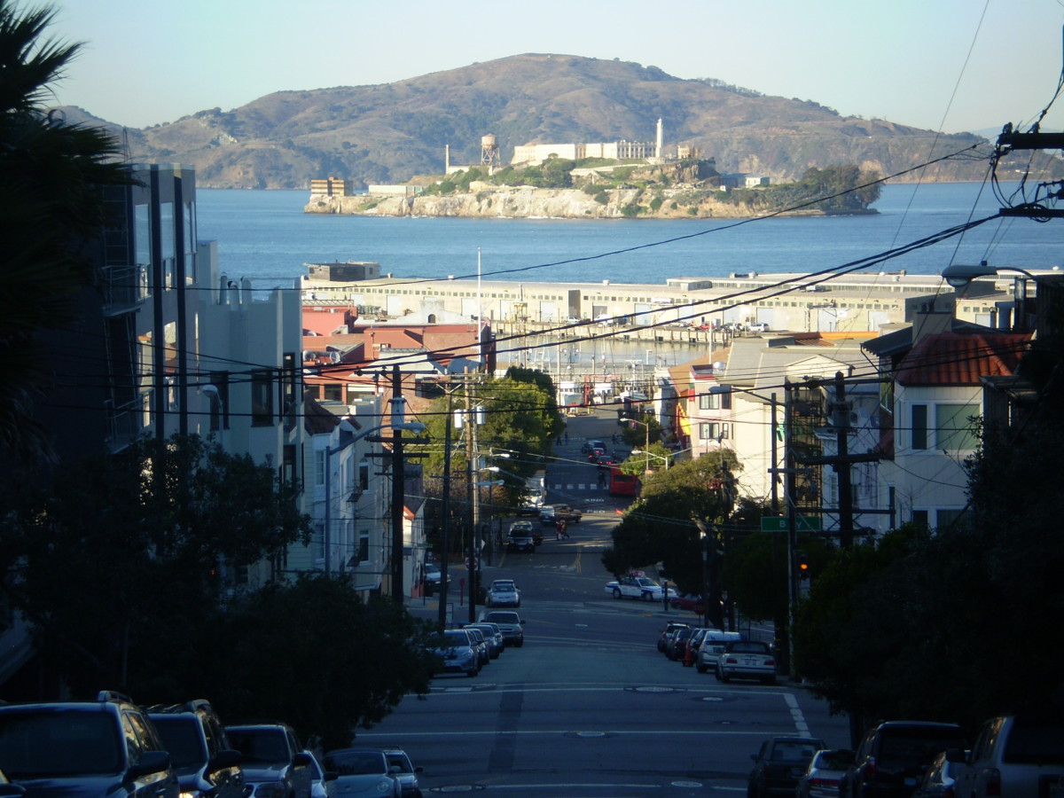 Alcatraz Island, Golden Gate National Recreation Area, from San Francisco.