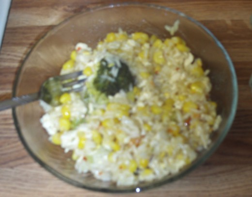 I am ready to eat my stir fry.