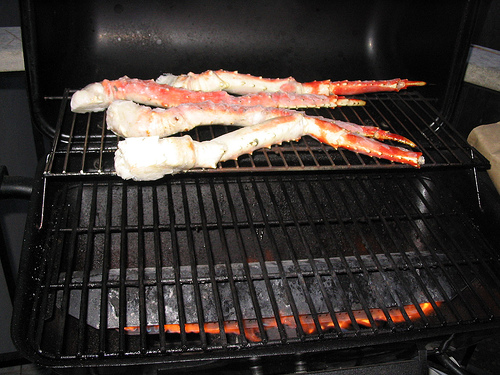 Learn to grill crab in my online cooking classes!