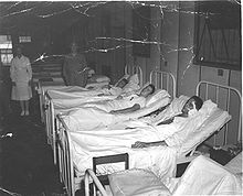 Wounded from the battle of Peleliu recovering at Guadalcanal 