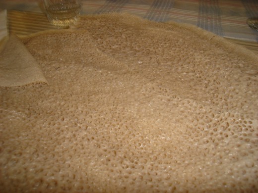 Injera after a day turns light gray in color photo by lelanew55