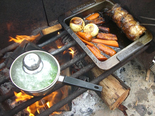 How to cook a roast in oven or open fire !