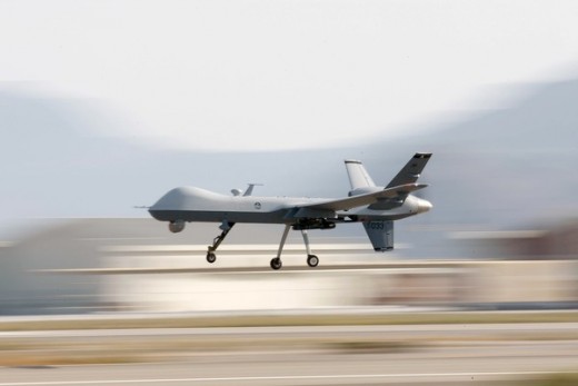 Picture of a Drone taken by Rick Loomis of Los Angeles Times, June 14, 2009