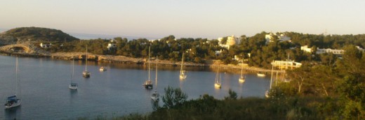 Visiting yachts to Portinatx harbour