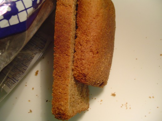 The bread has a tasty thick crust which tastes distintly different from the rest of the bread