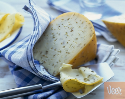 Dutch gouda cheese with cumin