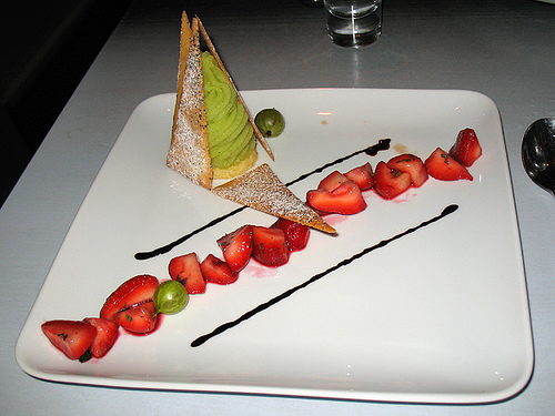 Tradizionale balsamico is wonderful with frest strawberries