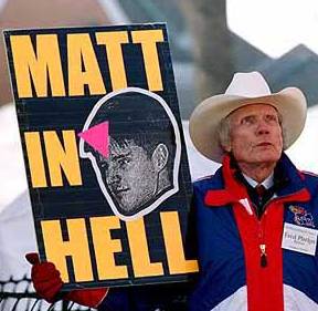 This is Phelps at Matthew Snyder's funeral.