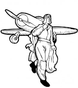 Amelia Earhart Kids Coloring Pages with Free Colouring Pictures to Print