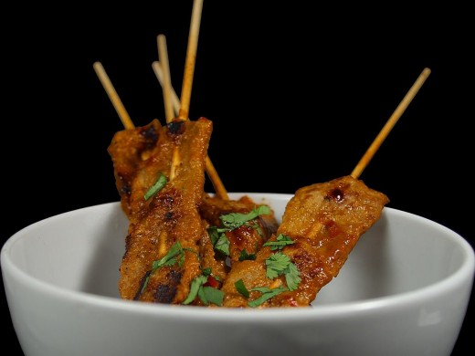 Cooking meat on skewers is a great way to barbecue. (Photo by Jon Sullivan courtesy of http://www.public-domain-photos.com)
