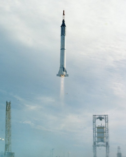 Mercury-Redstone Launch. Photo courtesy of NASA.