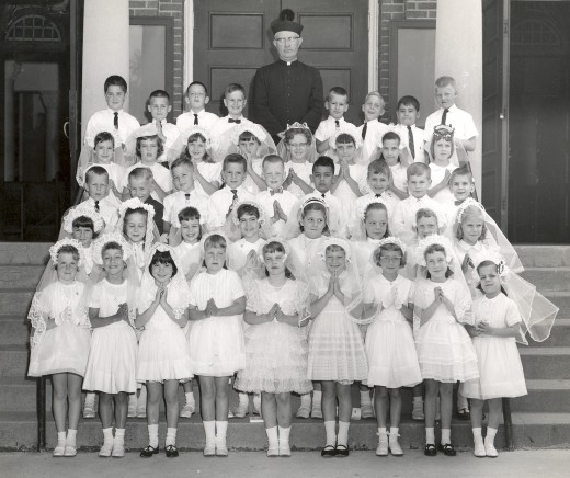 My first grade class at Saint John's School
