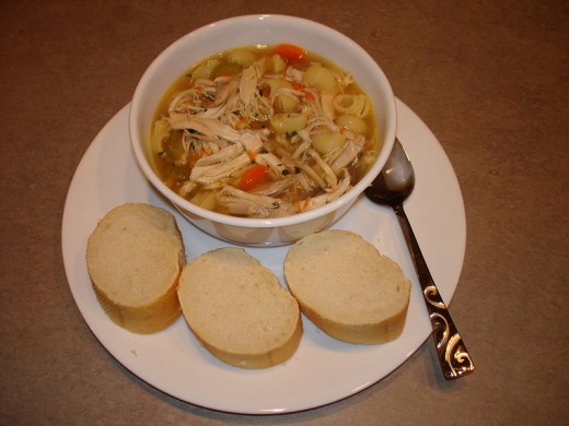 chicken noodle soup  - most famous noodle soup 